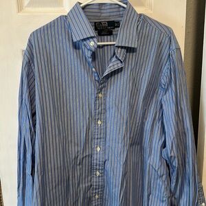 Polo Ralph Lauren - blue and white striped button down